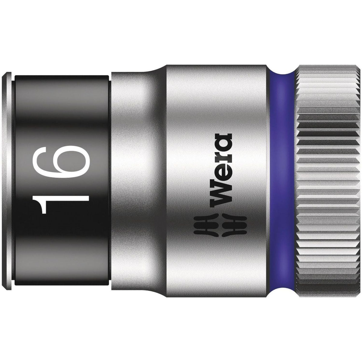 Wera 8790 Hmc Hf Zyklop Socket With 1/2-in. Drive With Holding Function, 16x37-mm.