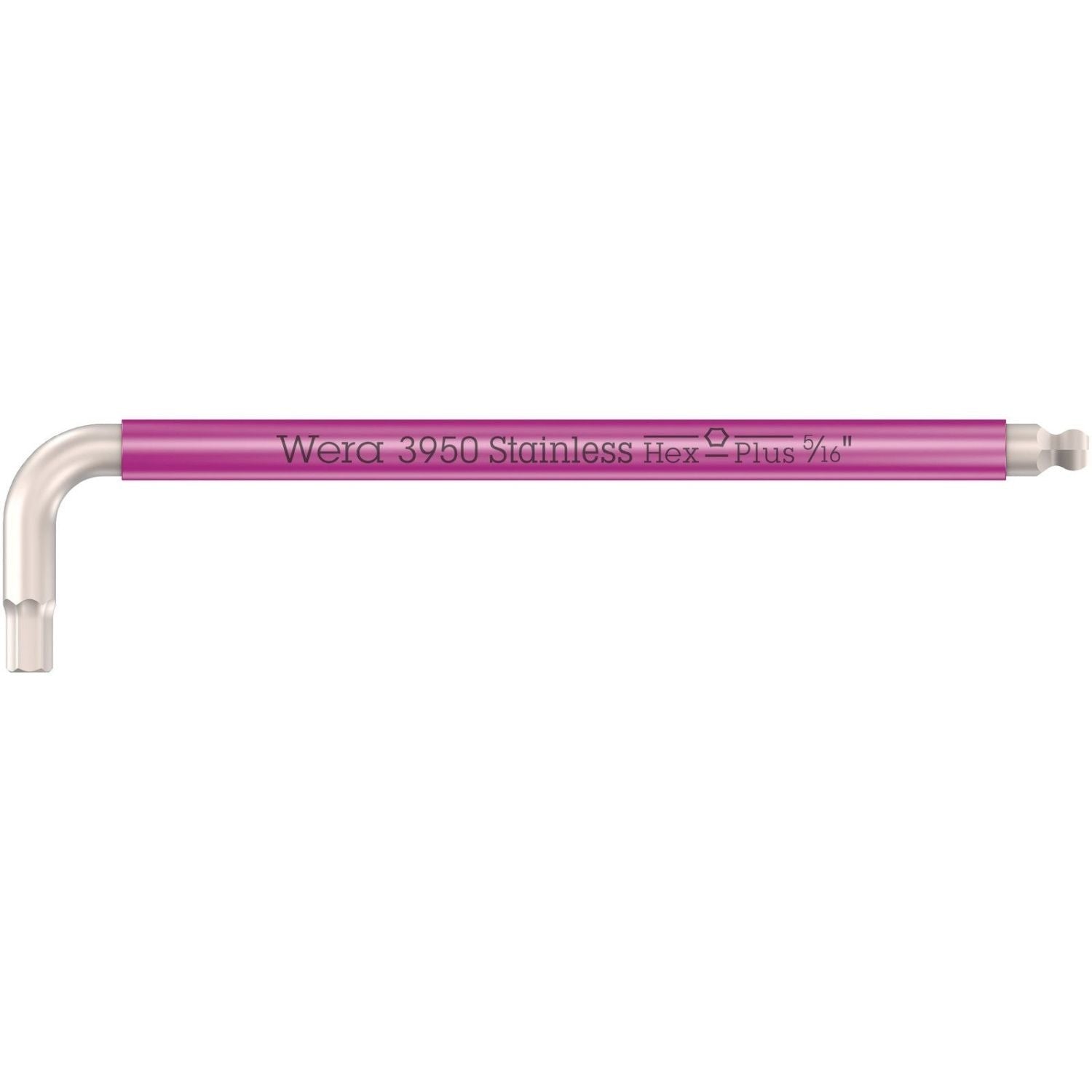 Wera 3950 Spkl Multicolour Imperial L-Keys, Imperial, Stainless, 7/32-in.x172-mm.