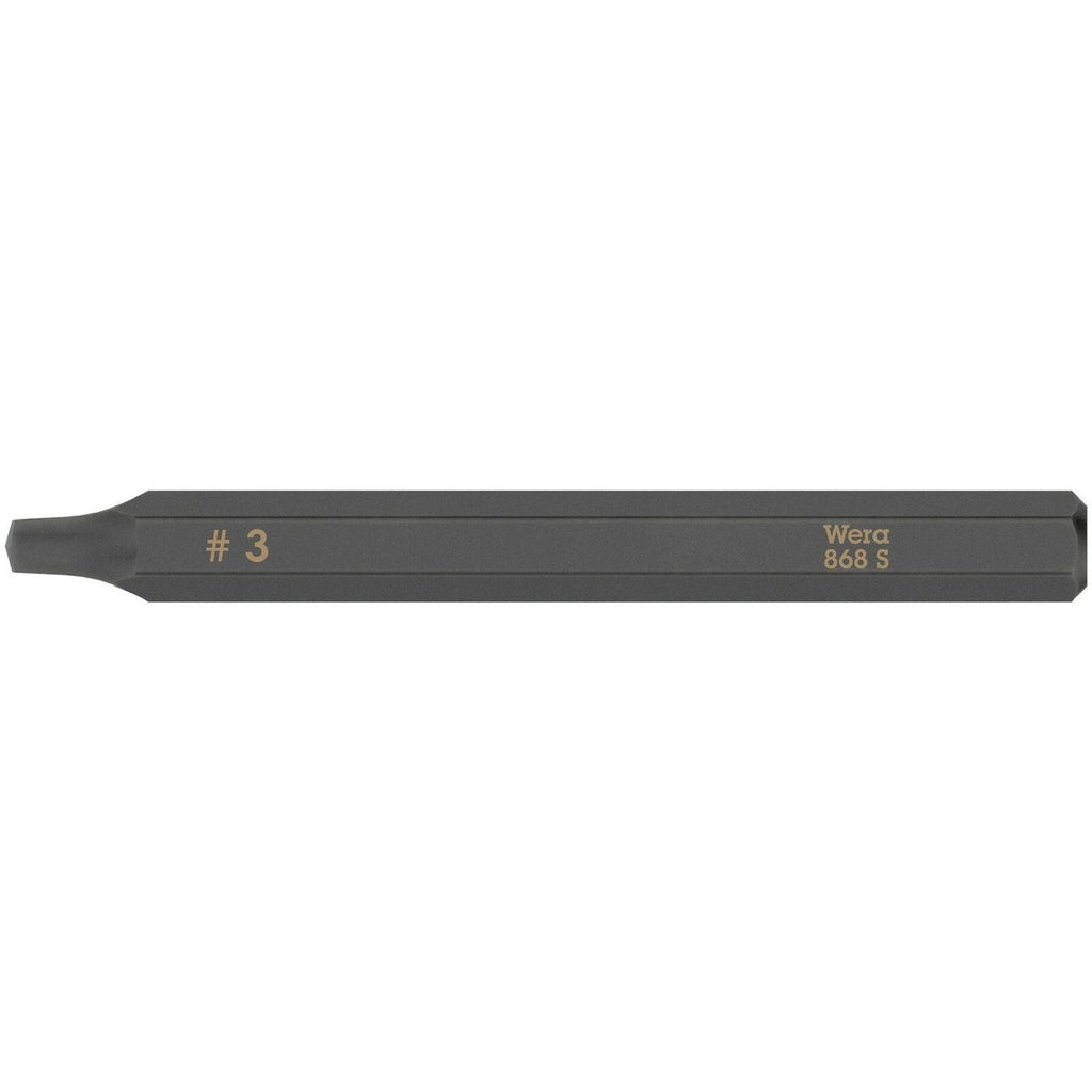 Wera 868 S Square Head Socket Bit For Impact Screwdrivers, # 3x70-mm.