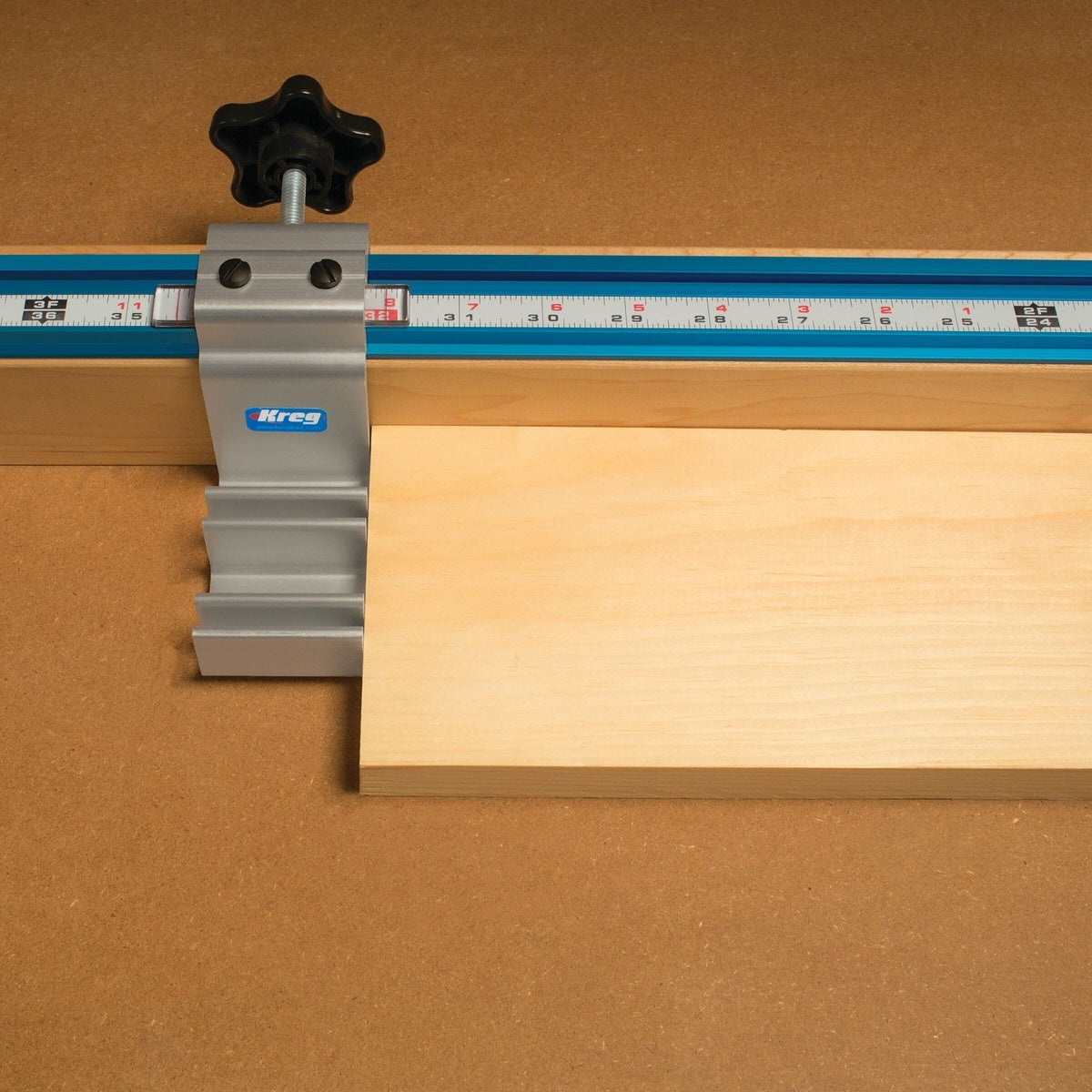 Kreg Production Stop Adjustable Saw Fence Stop for Miter Saw Stations and Router Tables (KMS7800)