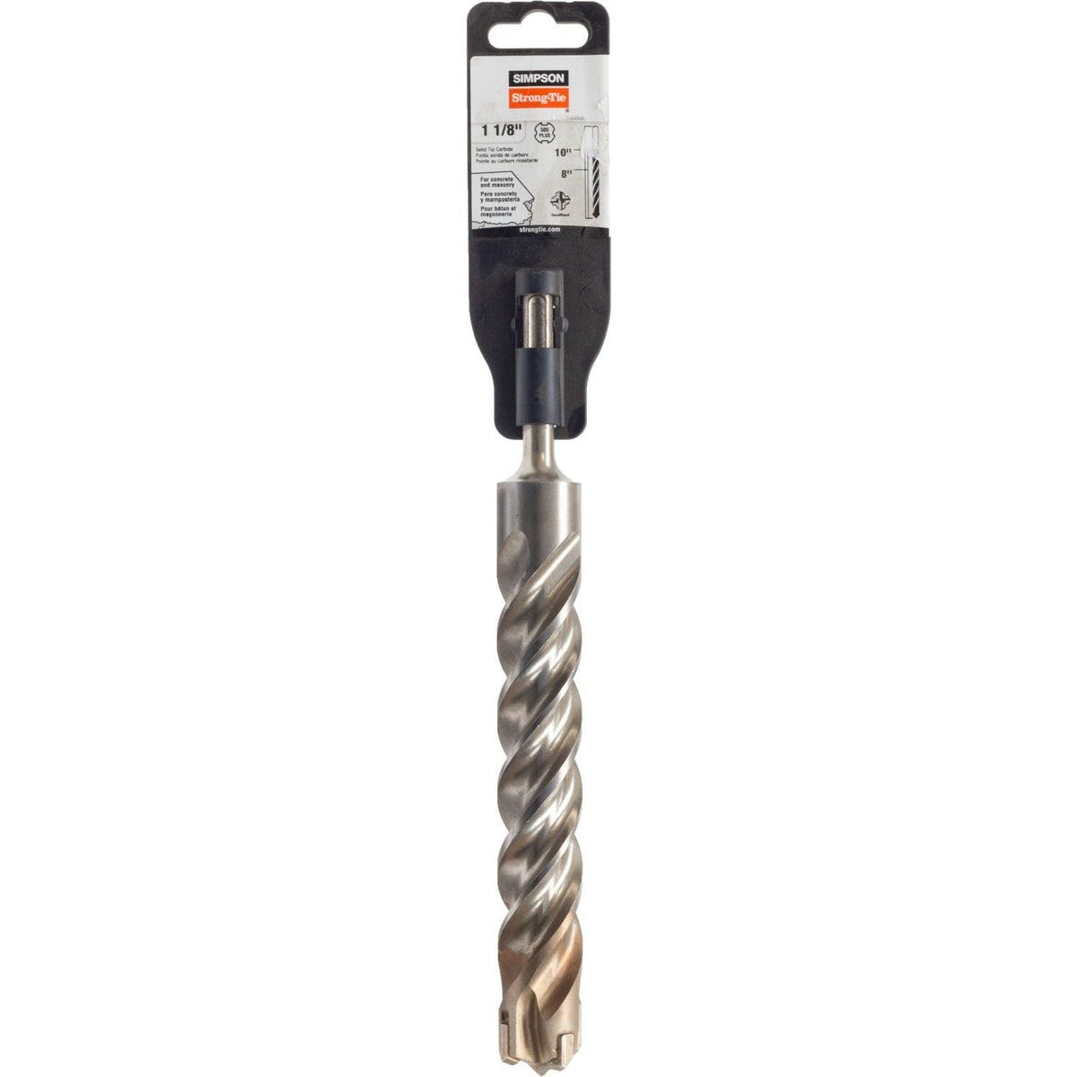 Simpson Strong-Tie MDPL11210Q 1-1/8-in. x 10-in. SDS-plus Quad-Head Shank Drill Bit