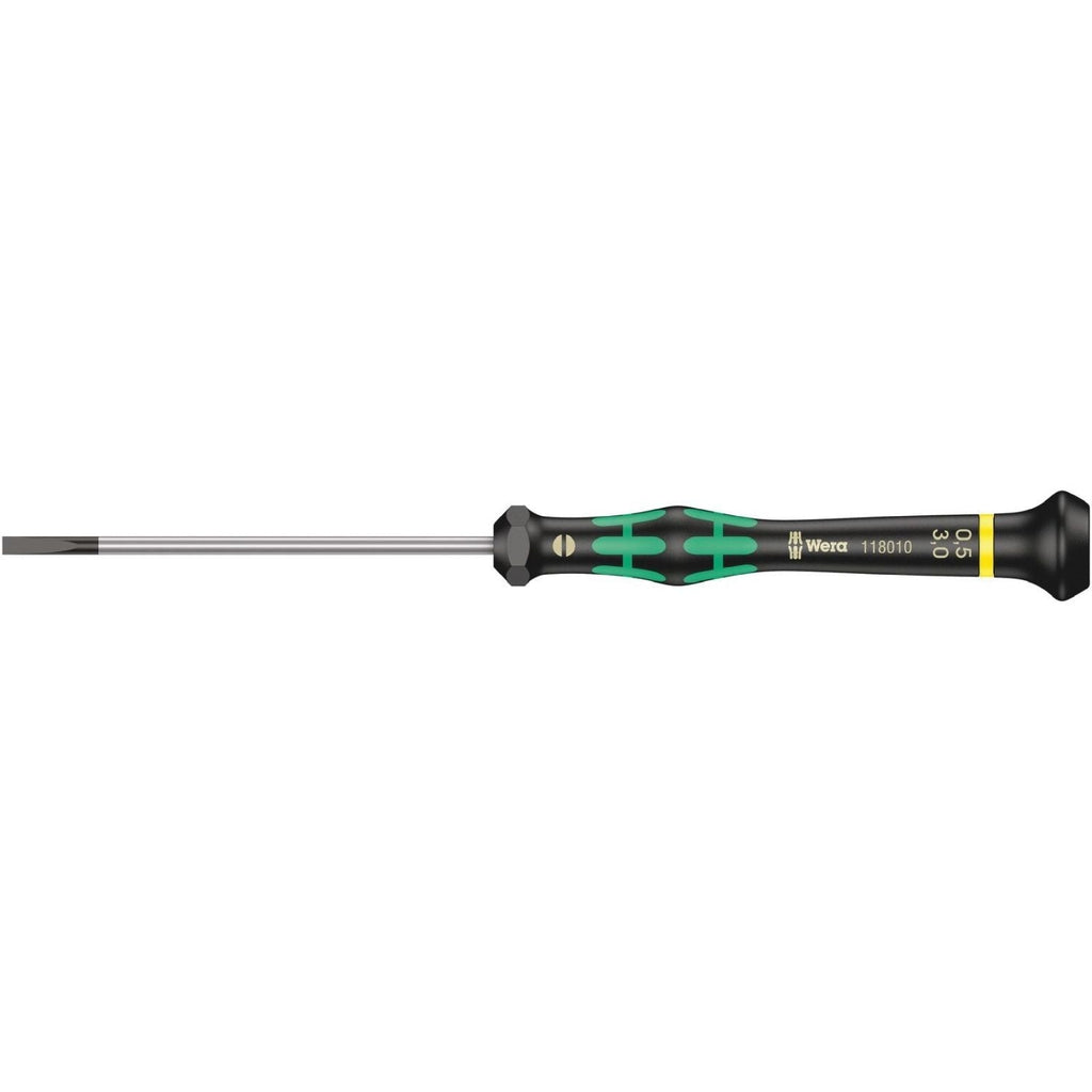 Wera 2035 Screwdriver For Slotted Screws For Electronic Applications, 0.50x3x80-mm.