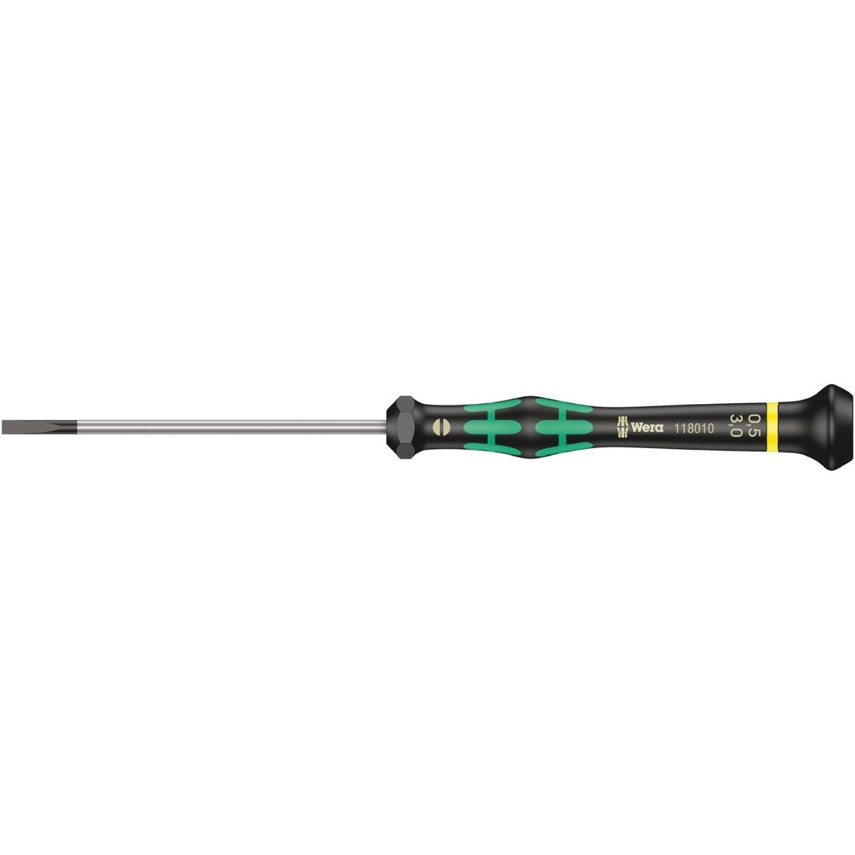 Wera 2035 Screwdriver For Slotted Screws For Electronic Applications, 0.50x3x80-mm.
