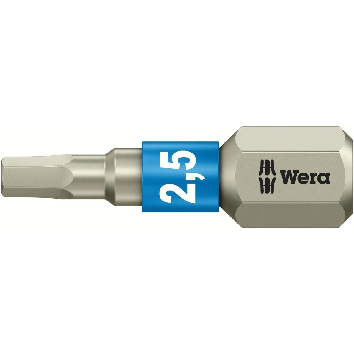 Wera 3840/1 Ts Bit, Stainless, 2.5x25-mm.