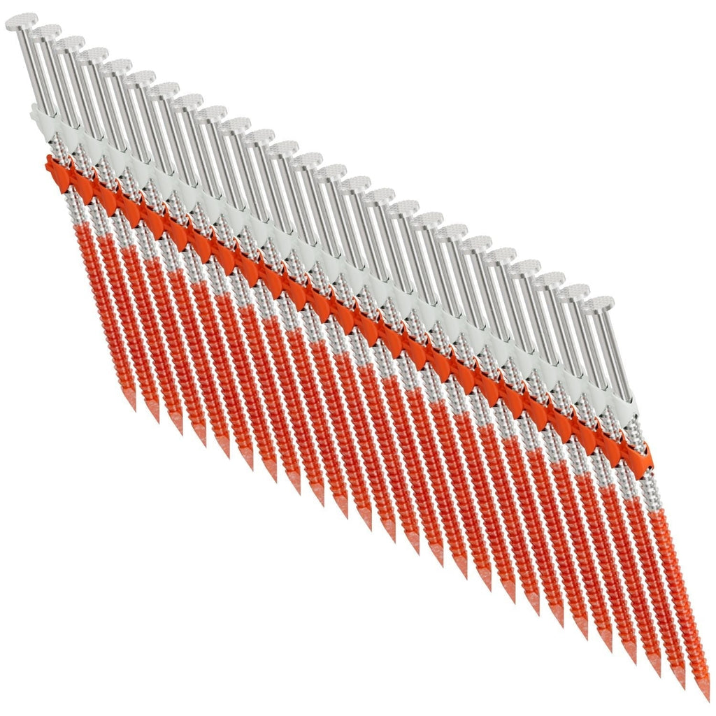 Simpson Strong-Tie T10A350CNB 20°–22° Plastic Strip, Full Round Head, Ring-Shank Nail, 3-1/2-in. x .131-in. Type 316, 4000-Pack