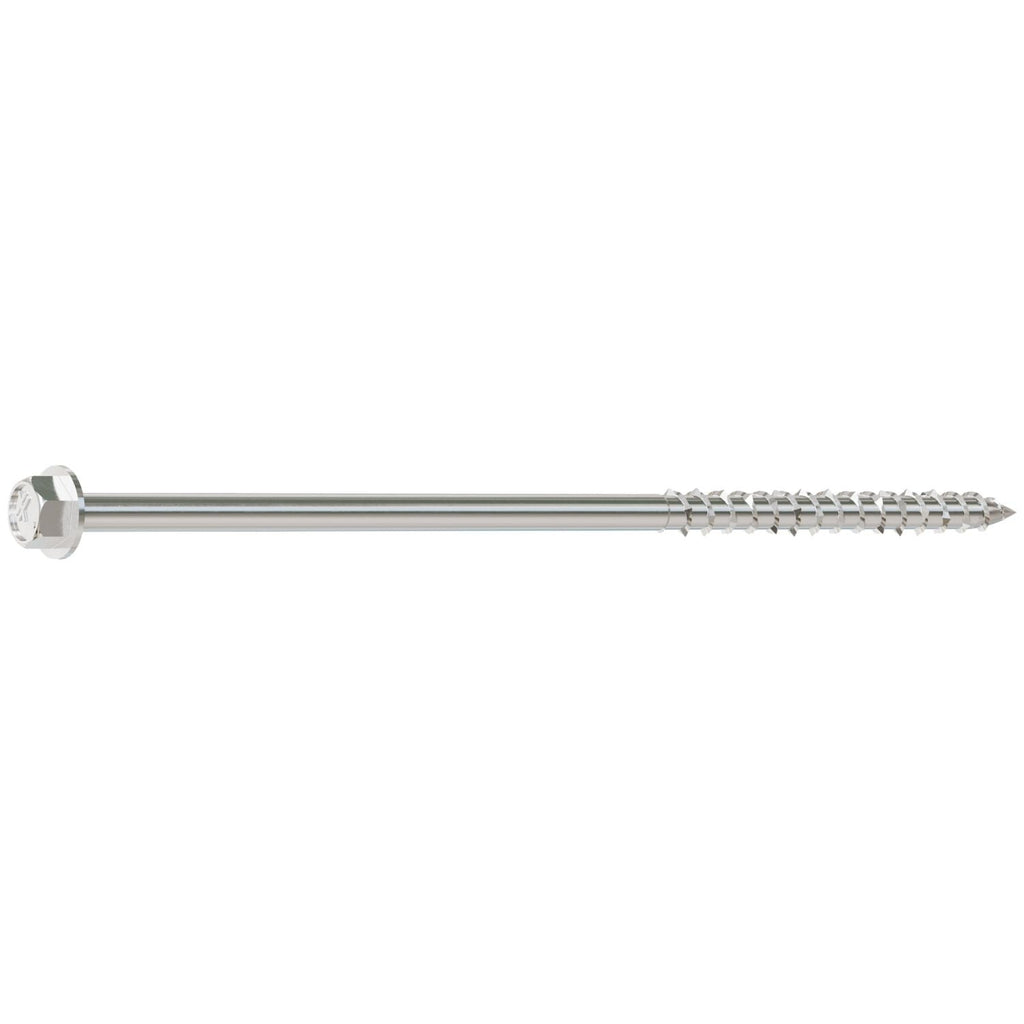 Simpson Strong-Tie SDWH19600SS-R10 Strong-Drive SDWH TIMBER-HEX SS Screw, 0.185-in. x 6-in. 5/16 Hex, Type 316, 10-Pack