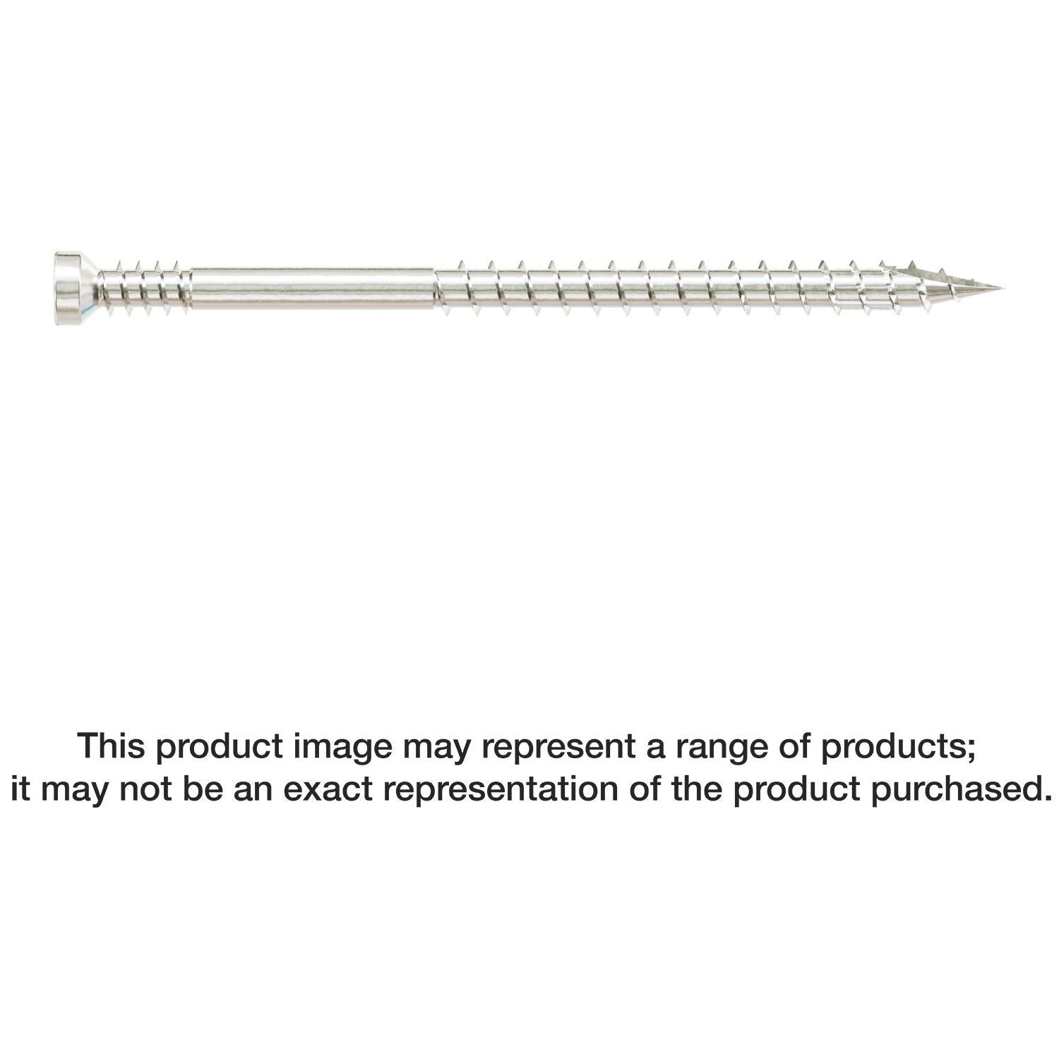 Simpson Strong-Tie FT07212T400 Finish Trim Screw, #7 x 2-1/2-in. T10, Trim-Head, Type 316, 400-Pack