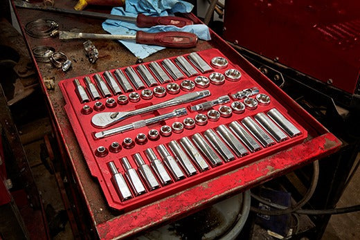 Milwaukee 48-22-9010 1/2" Drive 47-Piece SAE/Metric Ratchet And Socket Set and 3/8" Drive 56-Piece Ratchet & Socket Set