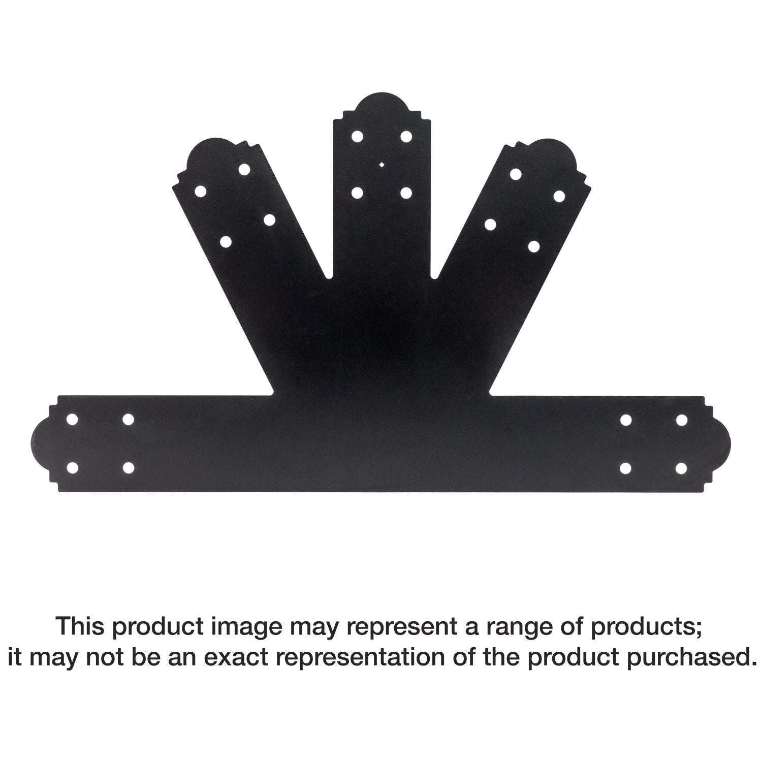 Simpson Strong-Tie APGP812 Outdoor Accents Mission Collection 8:12 Pitch ZMAX, Black Powder-Coated Gable Plate