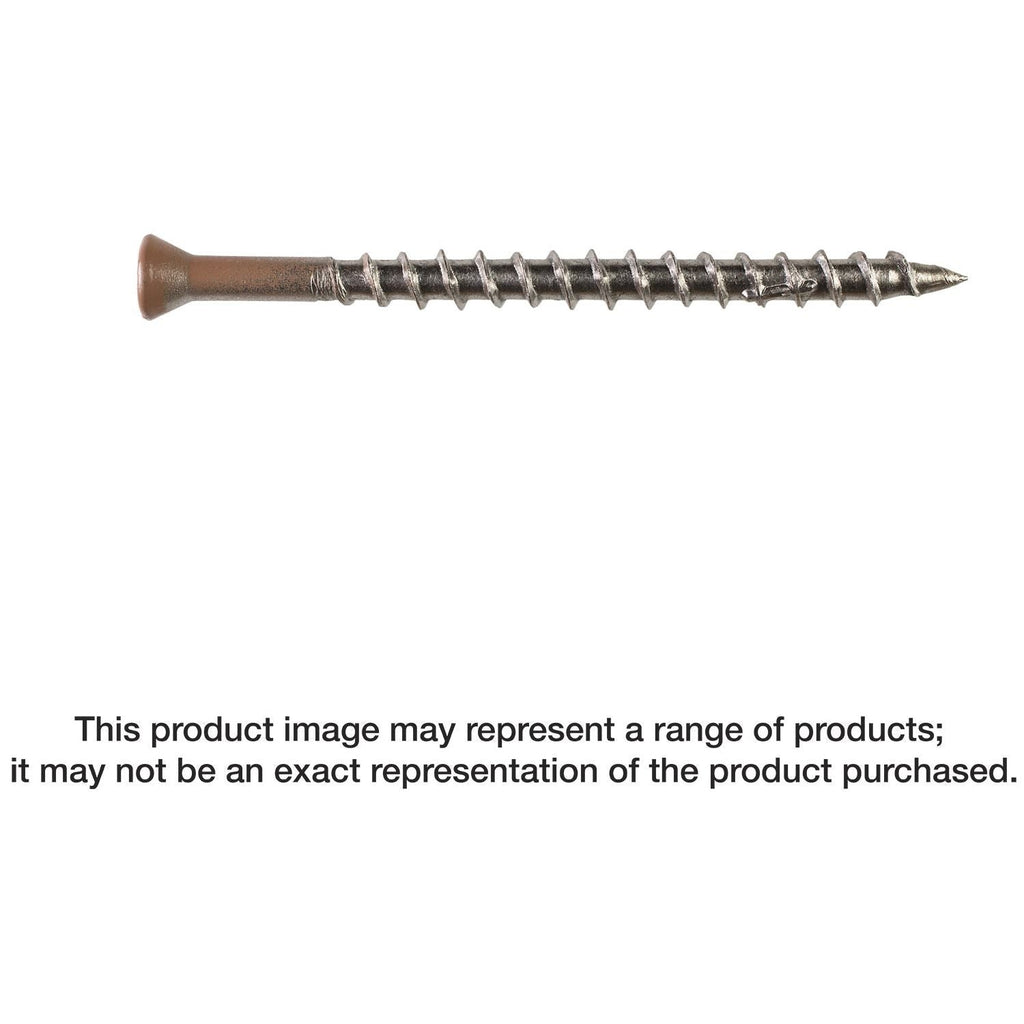 Simpson Strong-Tie T07162FWP Deck-Drive DWP WOOD SS Screw, #7 x 1-5/8-in. T-15, Trim Head, Type 316, 100-Pack