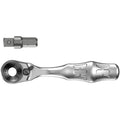Wera 8001 A Zyklop Mini 1 Bit Ratchet 1⁄4-in. SB With 1⁄4-in. Drive, 2-Pieces