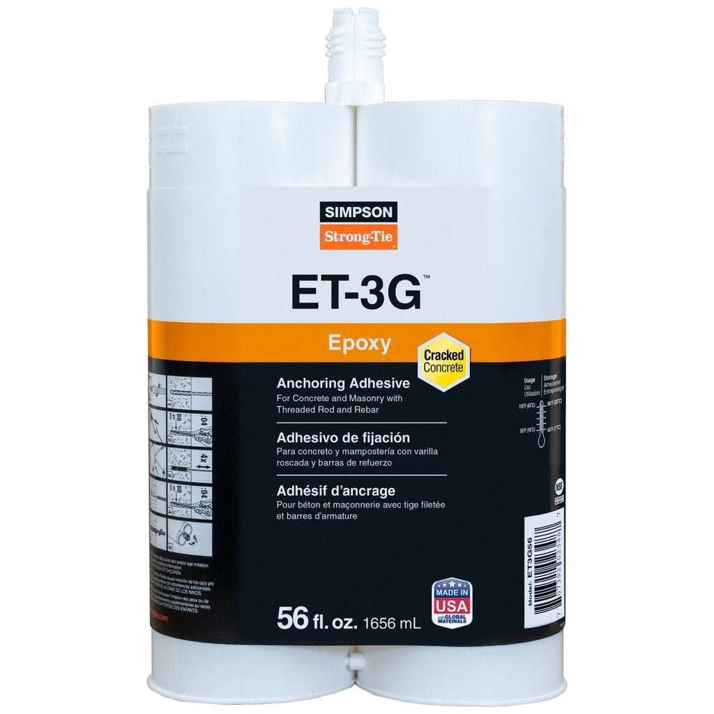 Simpson Strong-Tie ET3G56 ET-3G 56 oz. Epoxy Adhesive Cartridge