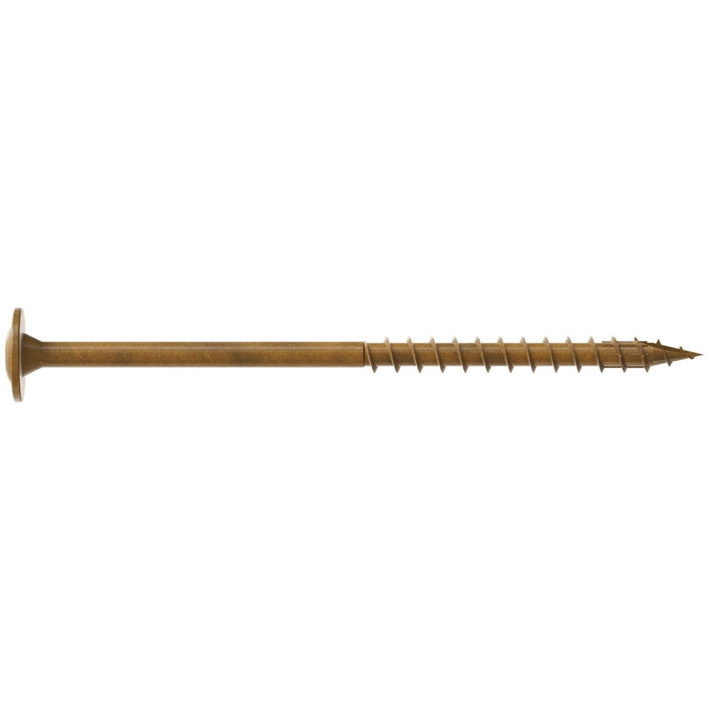 Simpson Strong-Tie CBT08300R50 Wafer-Head Construction Screw, #8 x 3-in. T20, Quik Guard, Tan, 50-Pack