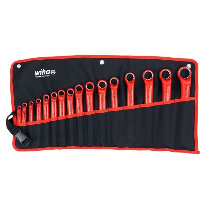 Wiha 21094 16-Piece Insulated Deep Offset Wrench Set, SAE