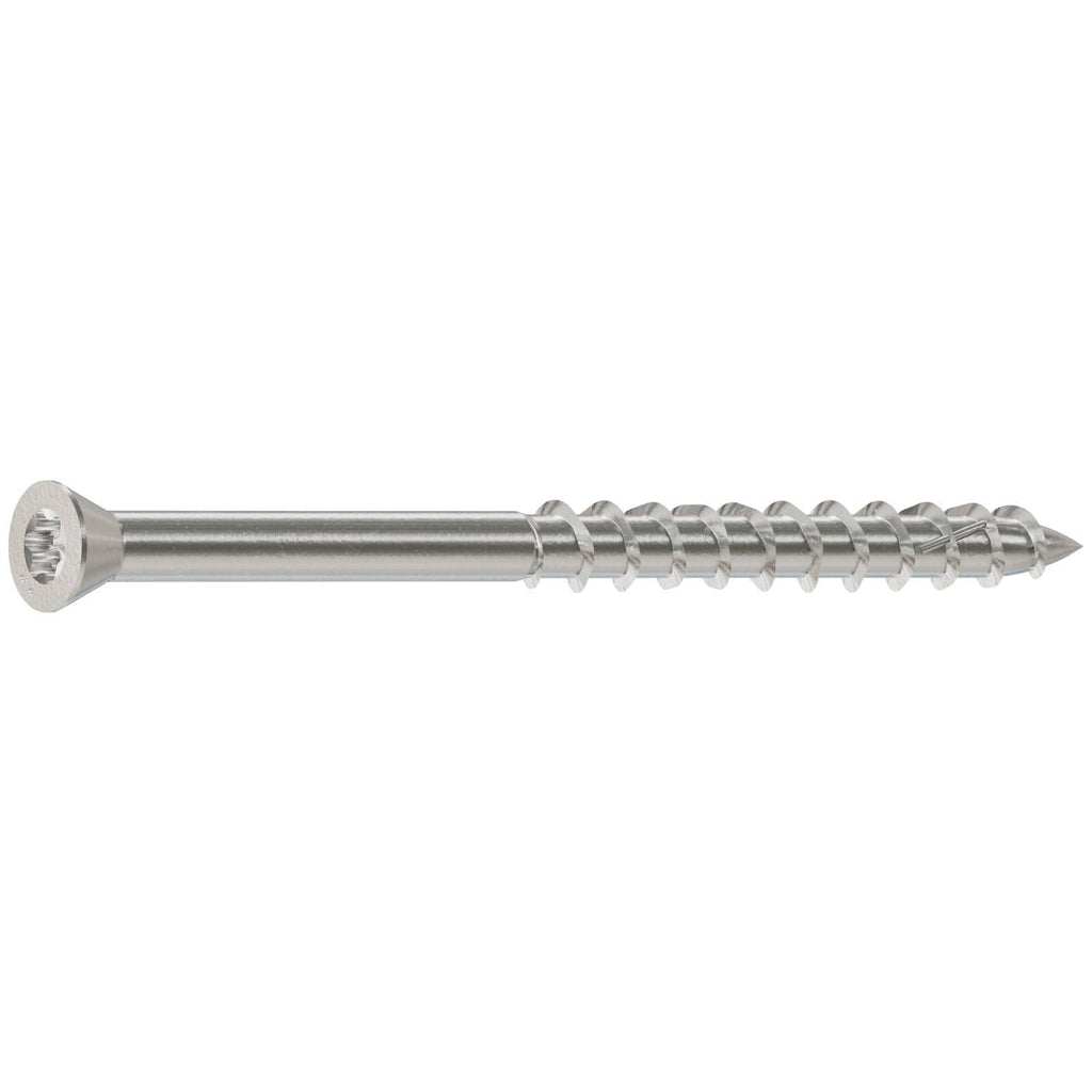 Simpson Strong-Tie S07225FWP Deck-Drive DWP WOOD SS Screw, #7 x 2-1/4-in. T-15, Trim Head, Type 305, 100-Pack