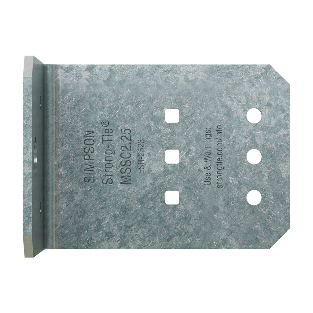 Simpson Strong-Tie MSSC2.25-R90 MSSC 2-1/4-in. 12-Gauge Galvanized Steel-Stud Clip, 90-Pack