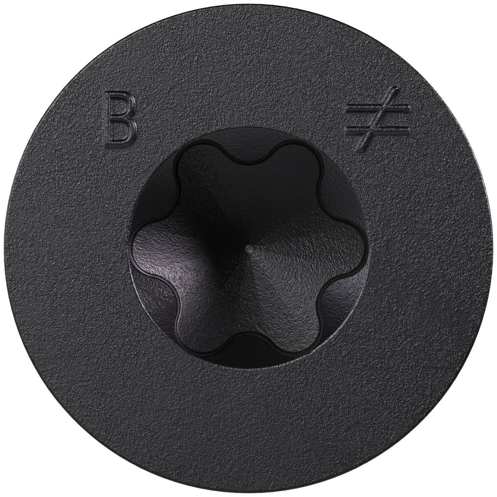 Simpson Strong-Tie TNTBL18214TF Titen Turbo, 3/16-in. x 2-1/4-in. 6-Lobe Flat-Head Concrete and Masonry Screw, Black, 100-Pack