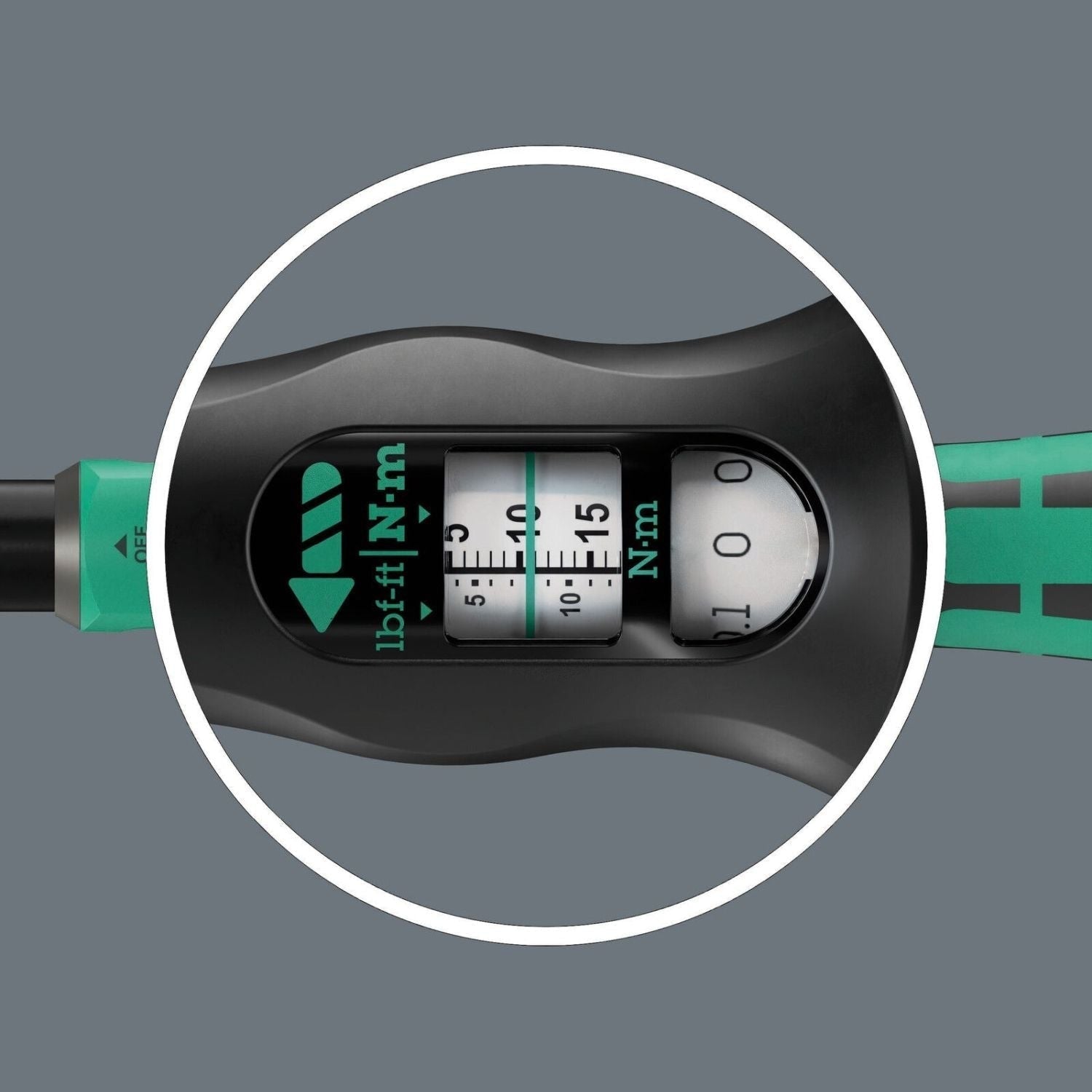 Wera Click-Torque Lock A 6 R/L Torque Wrench, Adjustable, Torque Lock Function, Continuous Bit Mounting (1/4-in.), 2.5-25 Nm, 1/4-in.x2.5-25 Nm