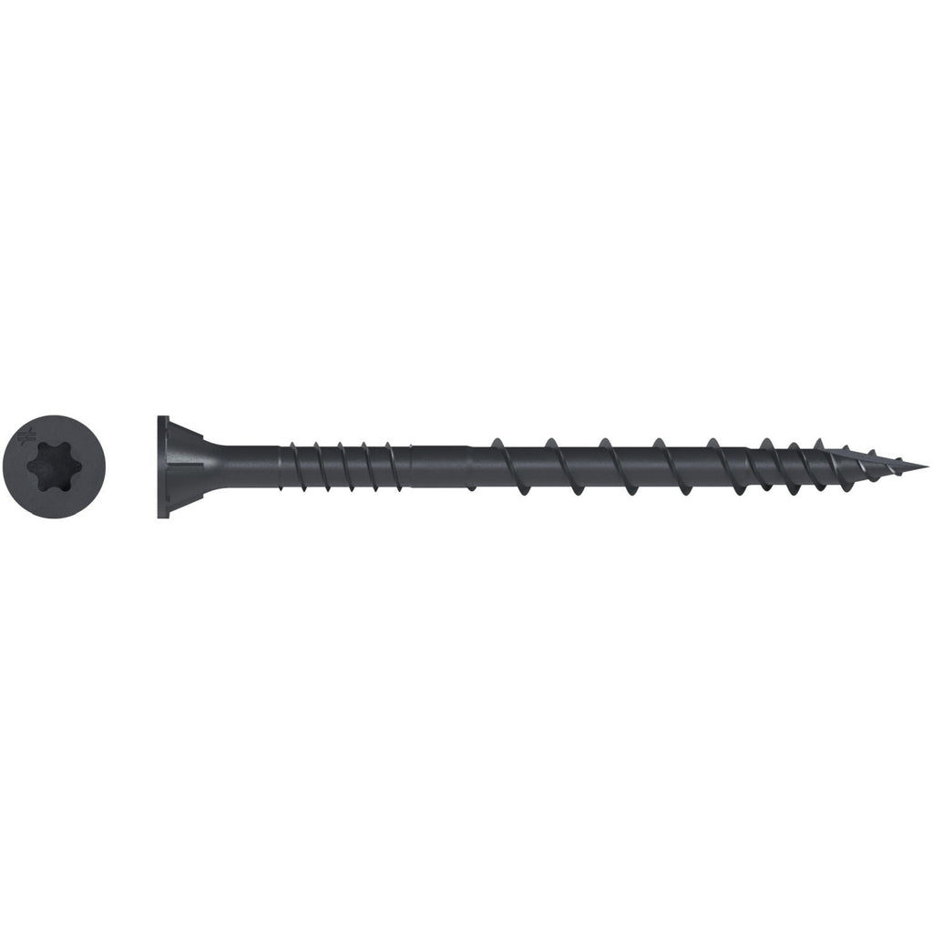 Simpson Strong-Tie DSVBK212R240 Deck-Drive DSV WOOD Screw, #10 x 2-1/2-in. T25, Flat Head, Quik Guard, Black, 240-Pack