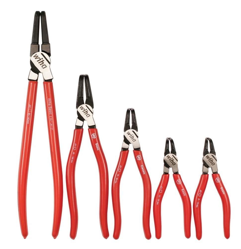 Wiha 32627 90° Angle Internal Ring Pliers 5 Piece Set