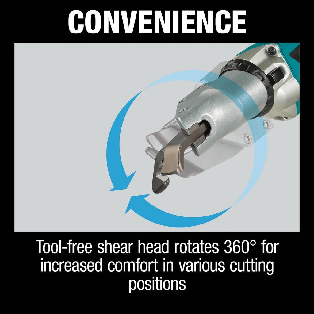 Makita XSJ04T 18V LXT Lithium-Ion Brushless Cordless 18 Gauge Offset Shear Kit (5.0Ah)