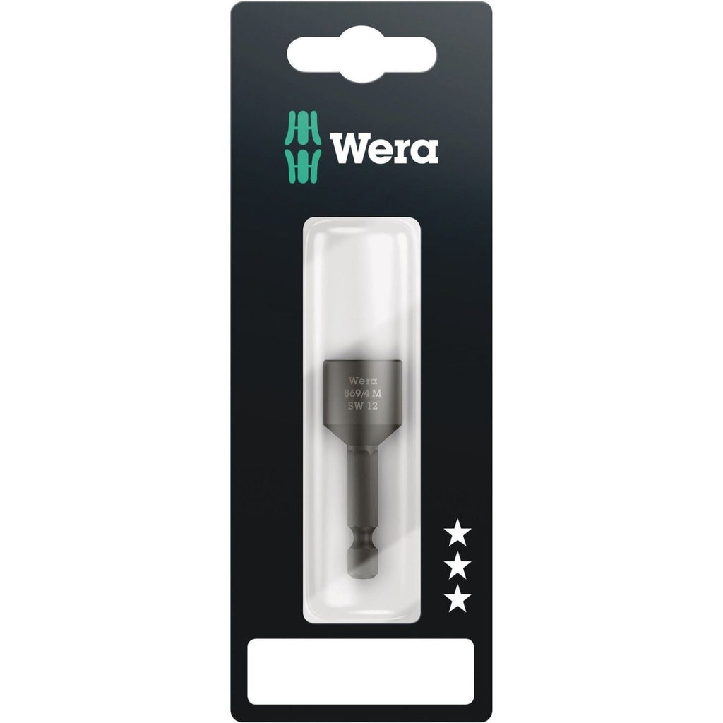 Wera 869/4 M SB Nutsetters, Magnetic, 12x50-mm.