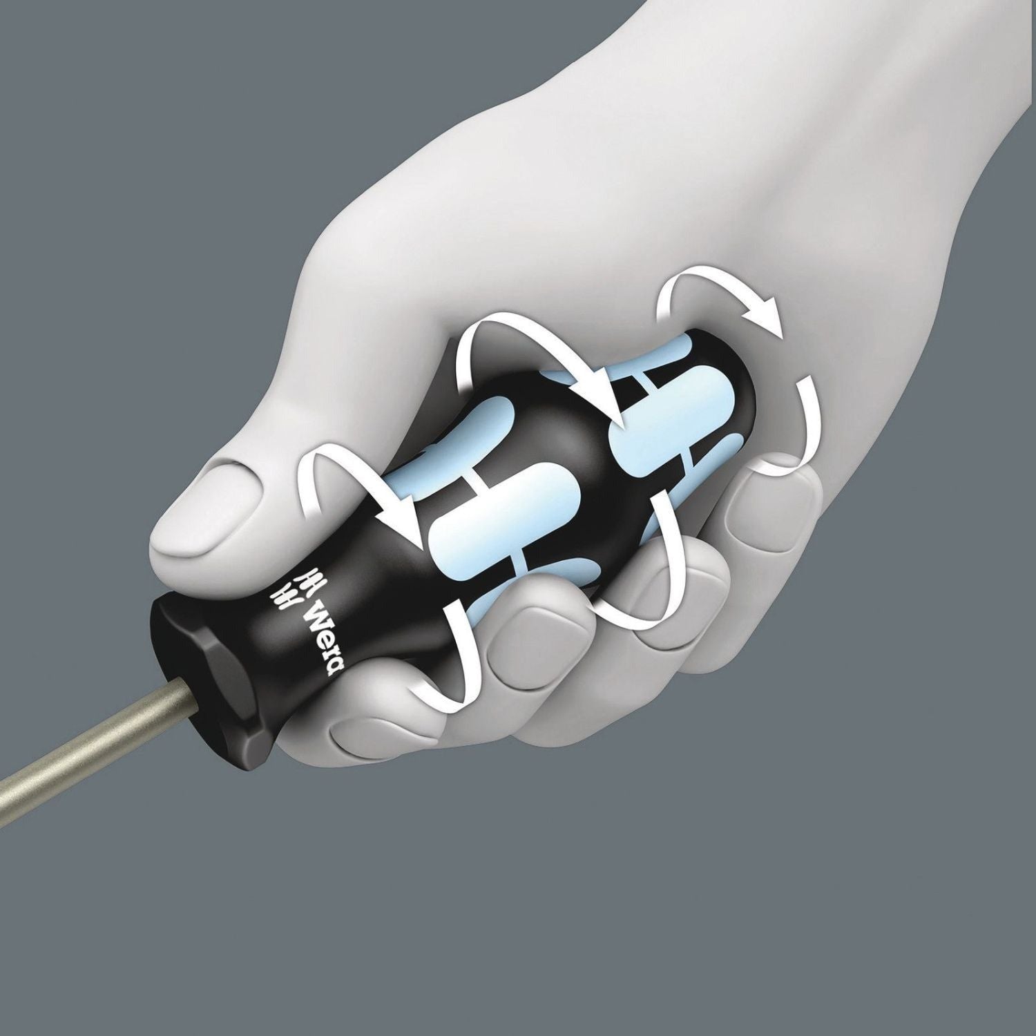 Wera 3368 Screwdriver For Square Socket Screws, Stainless, # 1x80-mm.