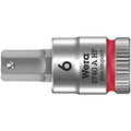 Wera 8740 A Hf Zyklop Bit Socket With Holding Function, 1/4-in. Drive, 6x28-mm.
