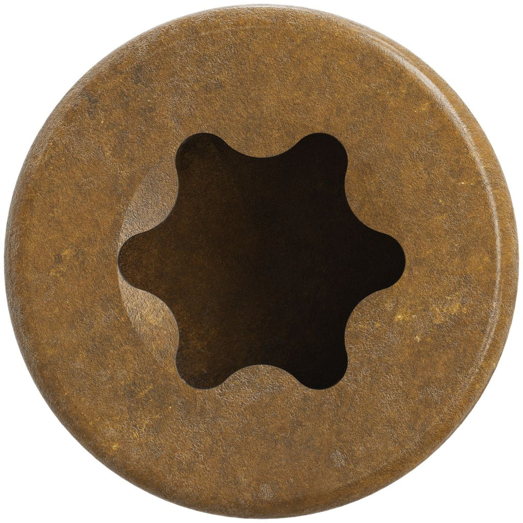 Simpson Strong-Tie FT07200MB Finish Trim Screw, #7 x 2-in. T10, Trim-Head, Quik Guard, Tan, 4000-Pack