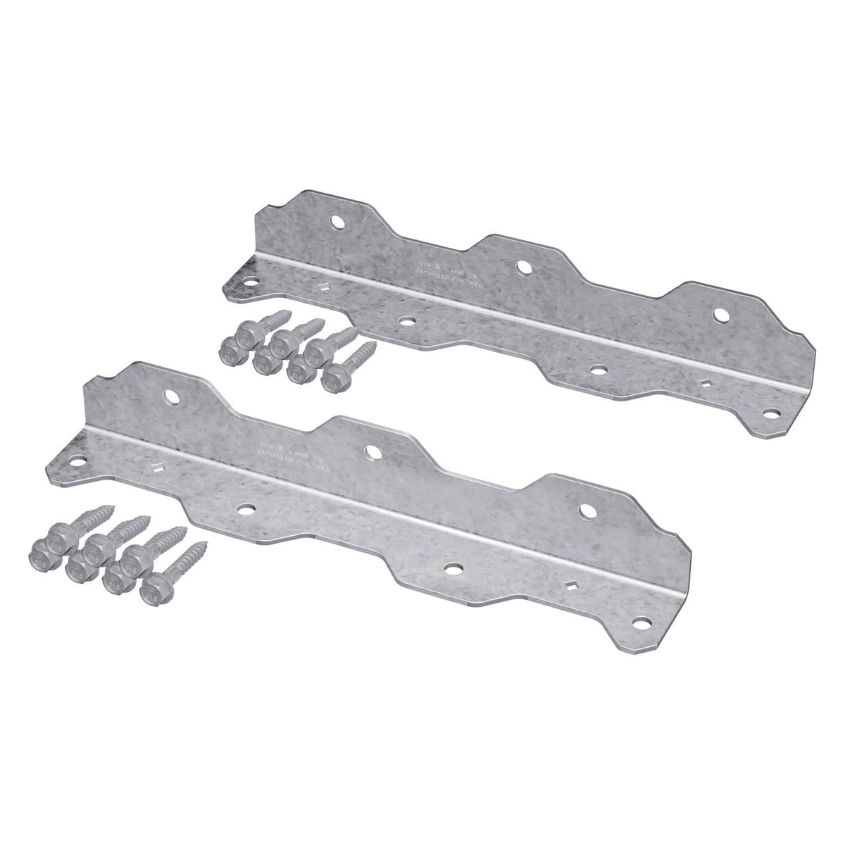 Simpson Strong-Tie TA10ZKT TA 10-1/4-in. 12-Gauge ZMAX Galvanized Staircase Angle, 2-Pack