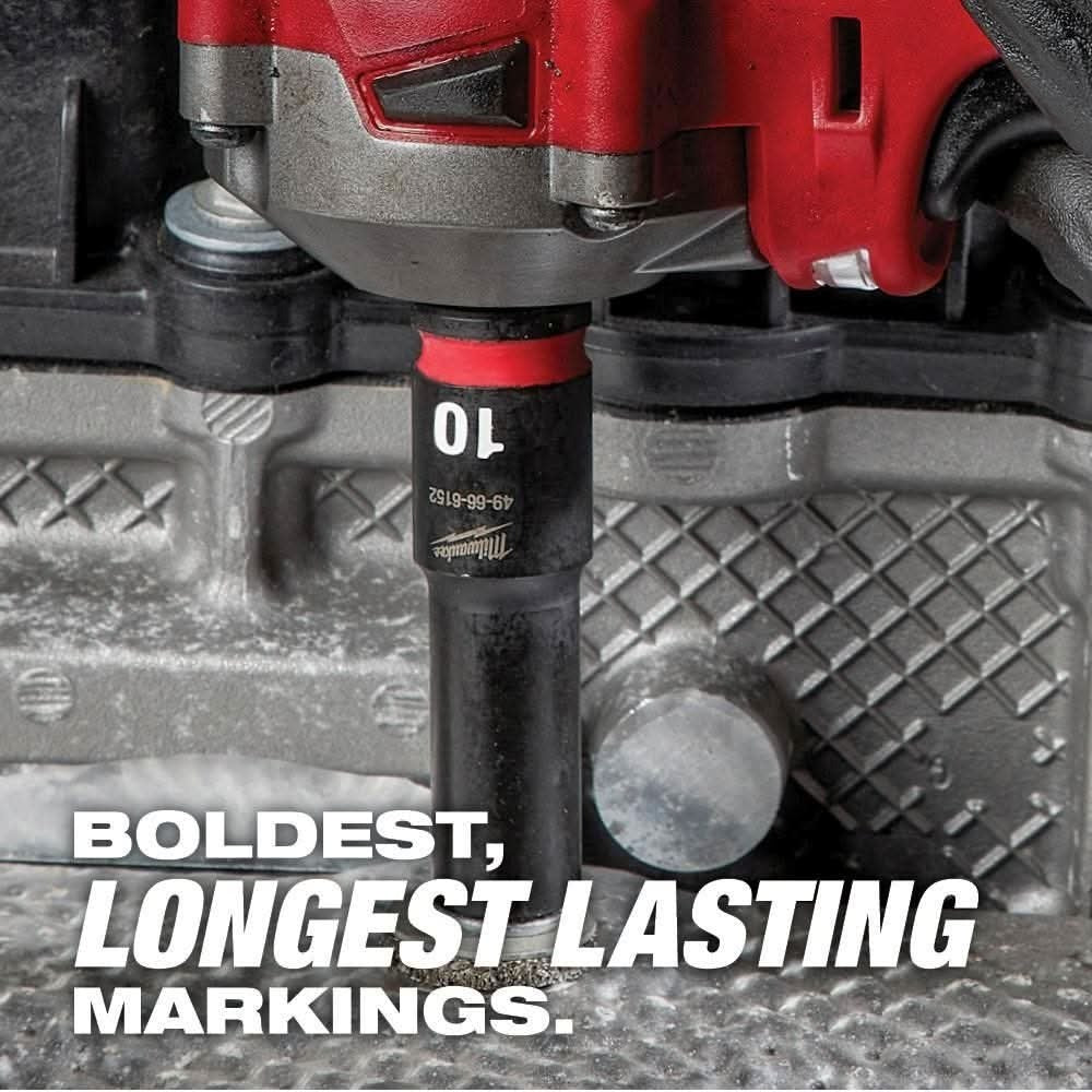 Milwaukee 49-66-7003 14-Piece SHOCKWAVE 1/4-Inch Metric Deep 6-Point Impact Duty Socket Set