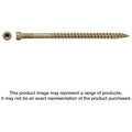 Simpson Strong-Tie FT07212R100 Finish Trim Screw, #7 x 2-1/2-in. T10, Trim-Head, Quik Guard, Tan, 100-Pack
