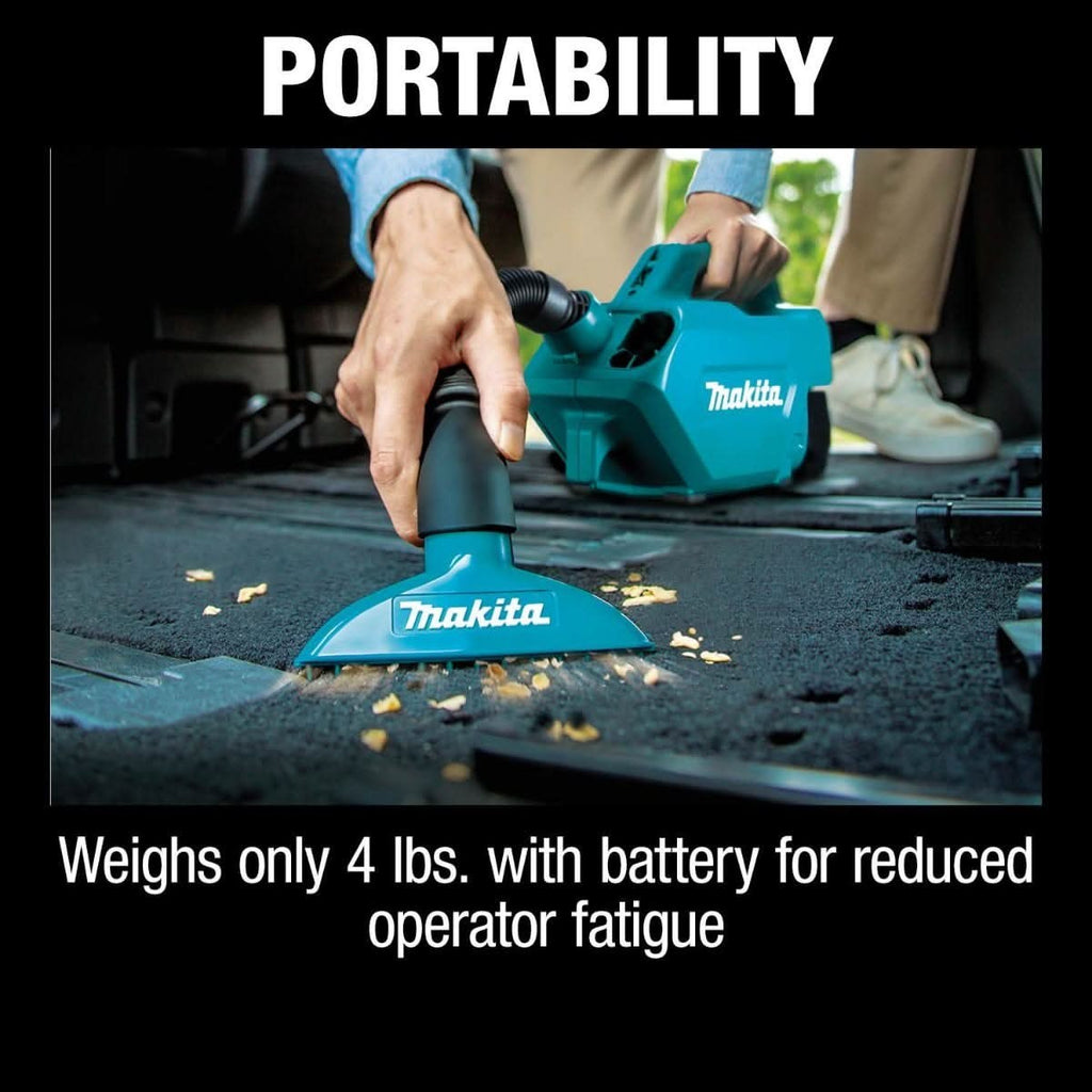 Makita XLC07SY1 18V LXT Lithium-Ion Compact Handheld Canister Vacuum Kit (1.5Ah)