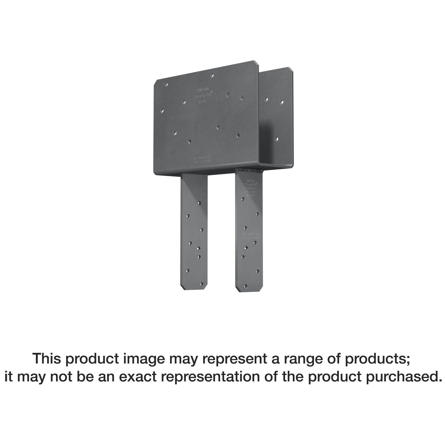 Simpson Strong-Tie ECCQ66SDS2.5ROT ECCQ Rotated-Strap End Column Cap for 6x Beam, 6x Post, with Strong-Drive SDS Screws