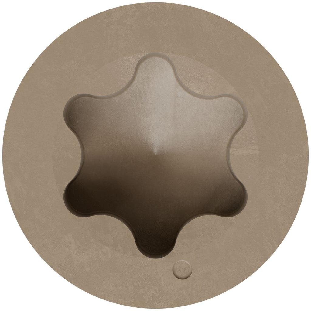 Simpson Strong-Tie T07225FT70TN02 Trim-Head Screw, 6-Lobe Drive, #7 x 2-1/4-in. T-15 Type 316, Tan 02, 70-Pack