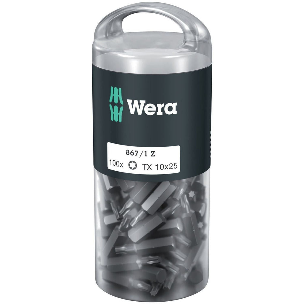 Wera 867/1 Torx Diy 100, Torx 10x25-mm., 100-Pieces
