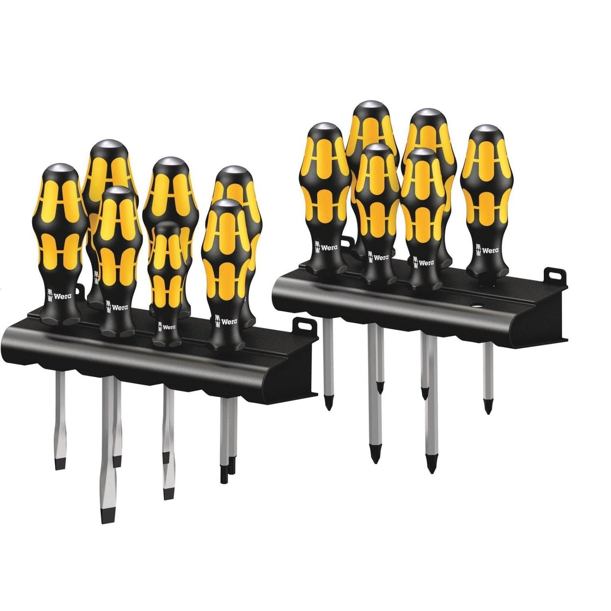 Wera Big Pack 900 Screwdriver Set Kraftform Wera: Chiseldriver And Rack, 13-Pieces