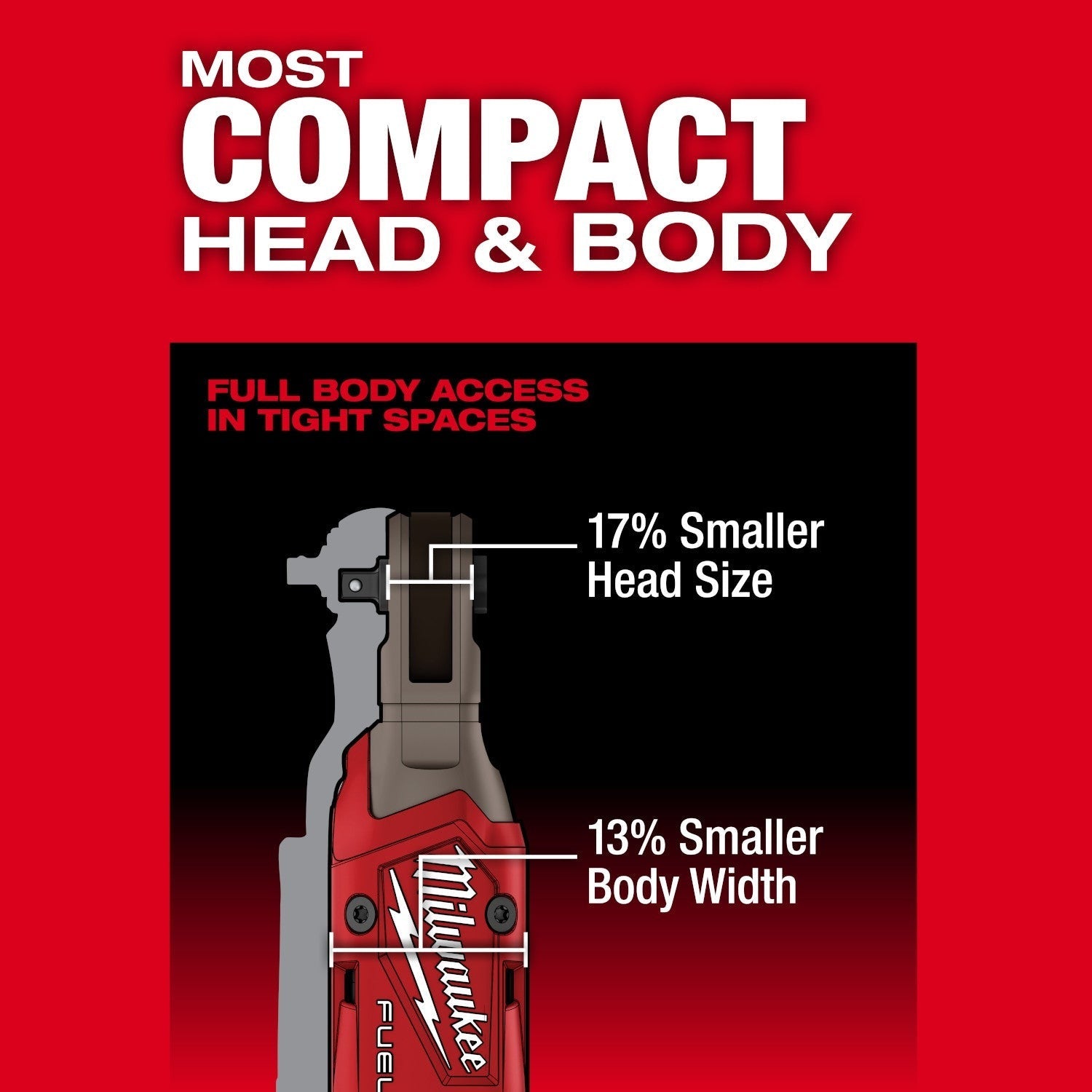 Milwaukee 3052-21 M12 FUEL Brushless 1/4-in. Ratchet 2.5Ah Kit