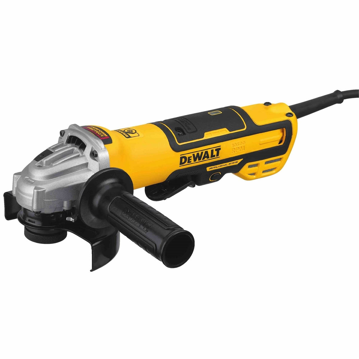 DeWalt DWE43214 Corded 5" Brushless Paddle Switch Small Angle Grinder With Kickback Brake