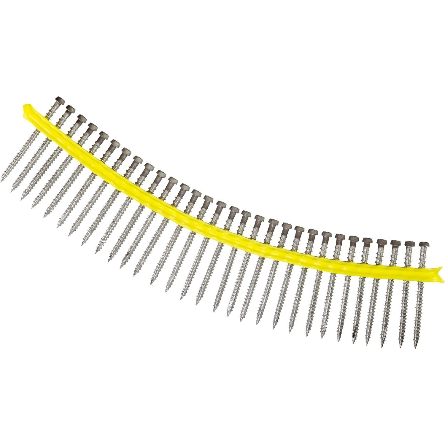 Simpson Strong-Tie DCU234S316BR01 Deck-Drive DCU COMPOSITE Screw (Collated), #10 x 2-3/4-in. Type 316, Brown 01, 1000-Pack