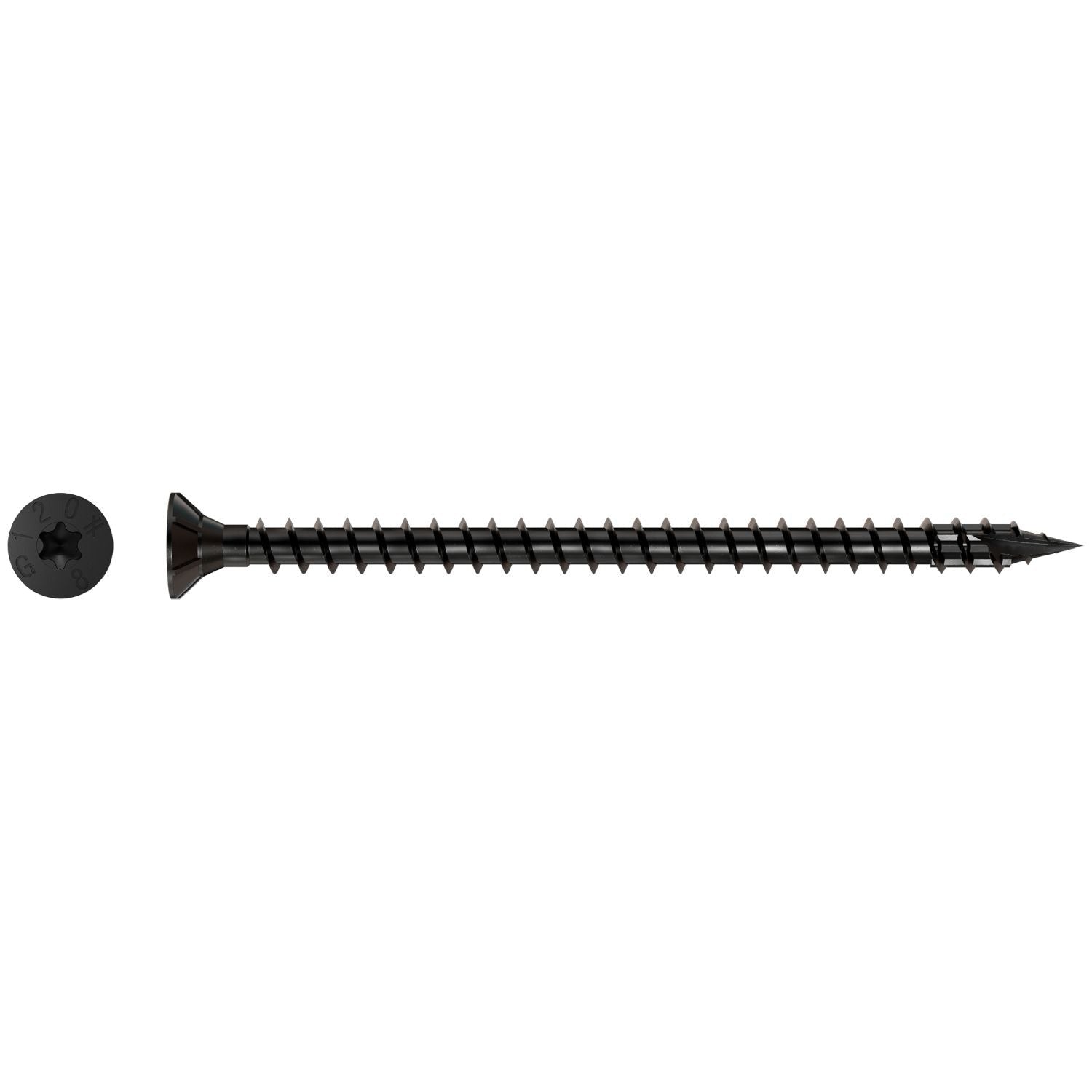 Simpson Strong-Tie SDCF8X120 Strong-Drive SDCF TIMBER-CF Screw, 0.315-in. x 4-3/4-in. T40, E-Coat, 250-Pack