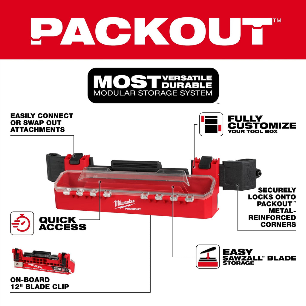 Milwaukee 48-22-8612 PACKOUT Tool Box Accessory Case Attachment