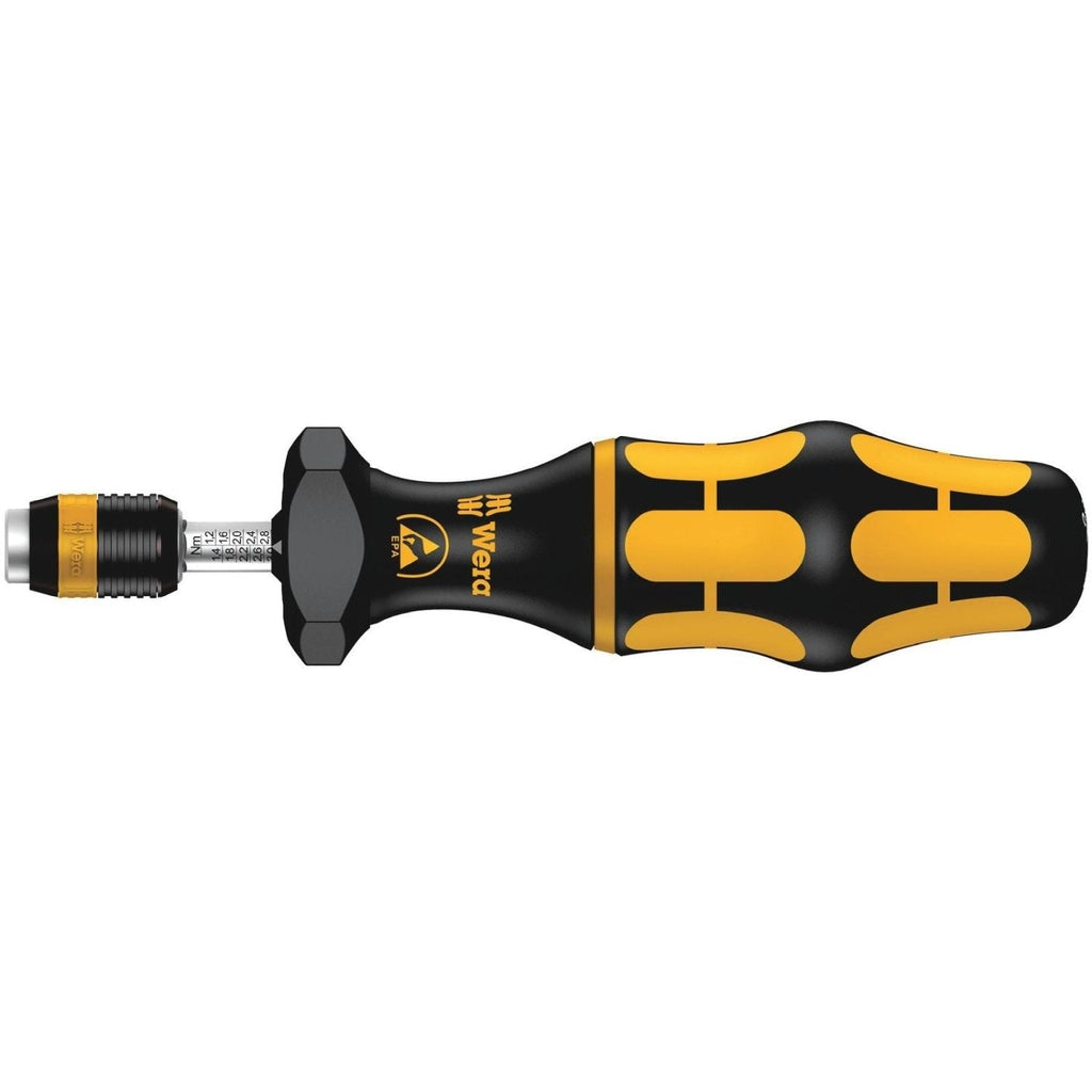 Wera Series 7400 Esd Kraftform Adjustable Torque Screwdrivers (0.1-3.0 Nm) With Rapidaptor Quick-Release Chuck, 7440 Esdx0.3-1.2 Nm