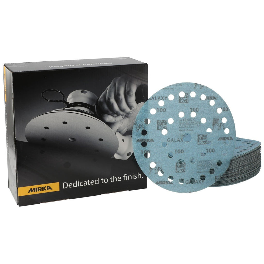Mirka Galaxy 7-in. 80 Grit 37-Hole Grip Sanding Disc, 50 Pack (FY-6AO-080)