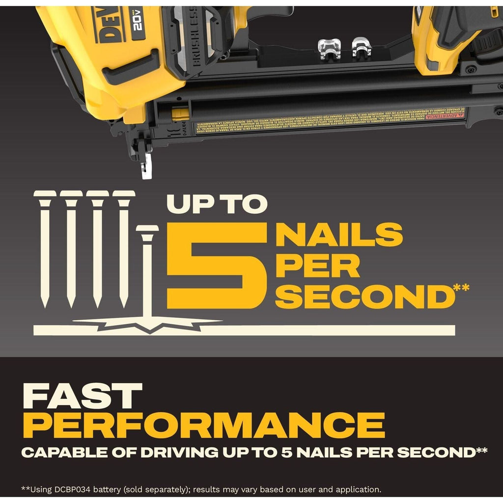 DeWALT DCN210B 20V MAX XR 18Ga Brad Nailer, Tool Only
