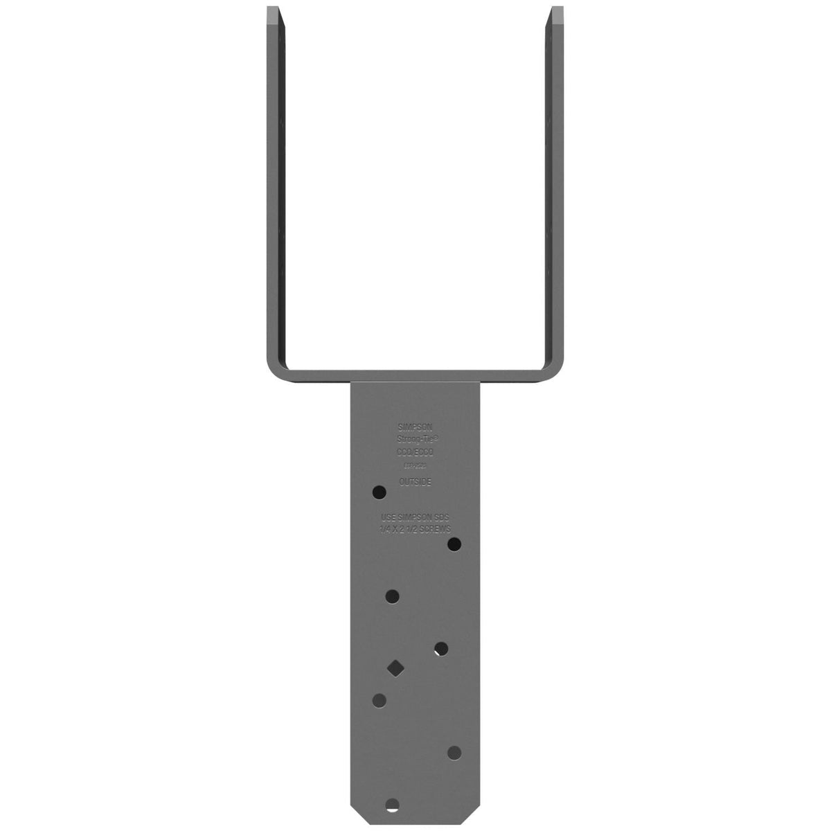 Simpson Strong-Tie ECCQ5-6SDS2.5 ECCQ End Column Cap for 5-1/8-in. Beam, 6x Post, with Strong-Drive SDS Screws