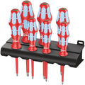 Wera 3167 I/7 Torx Screwdriver Set, Stainless And Rack, 7-Pieces