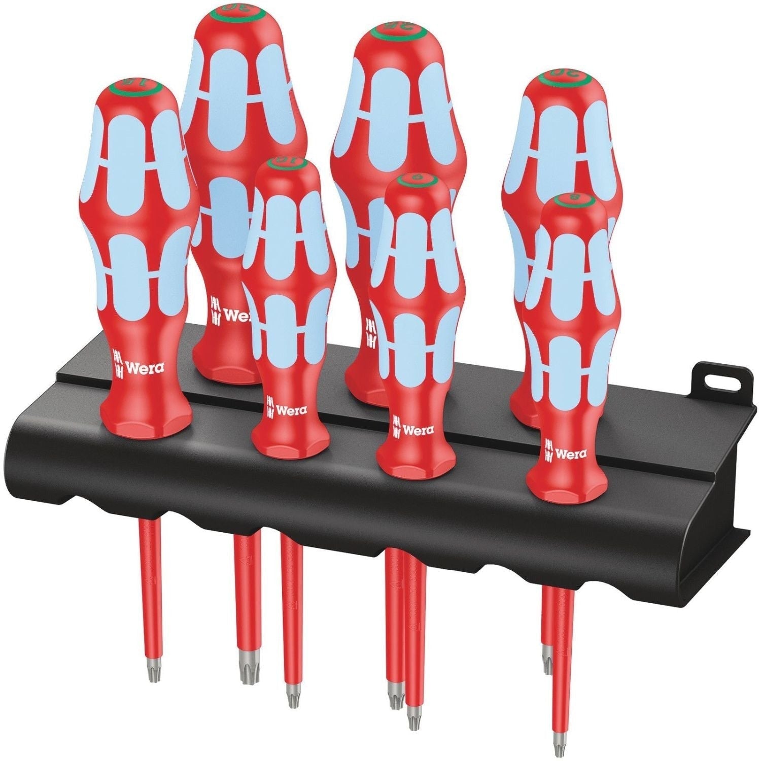 Wera 3167 I/7 Torx Screwdriver Set, Stainless And Rack, 7-Pieces