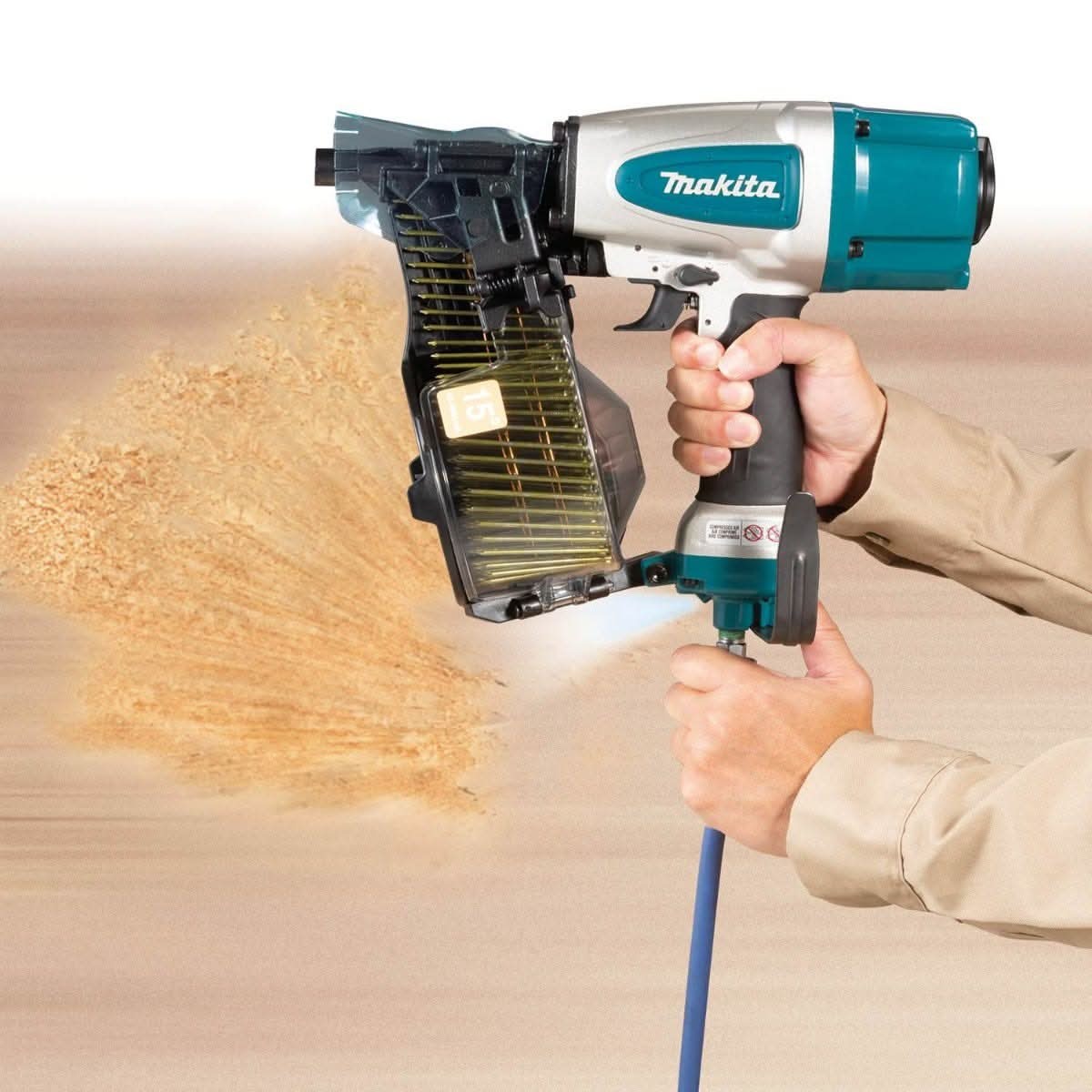 Makita AN613 15Ã‚Â° 2-1/2" Siding Coil Nailer