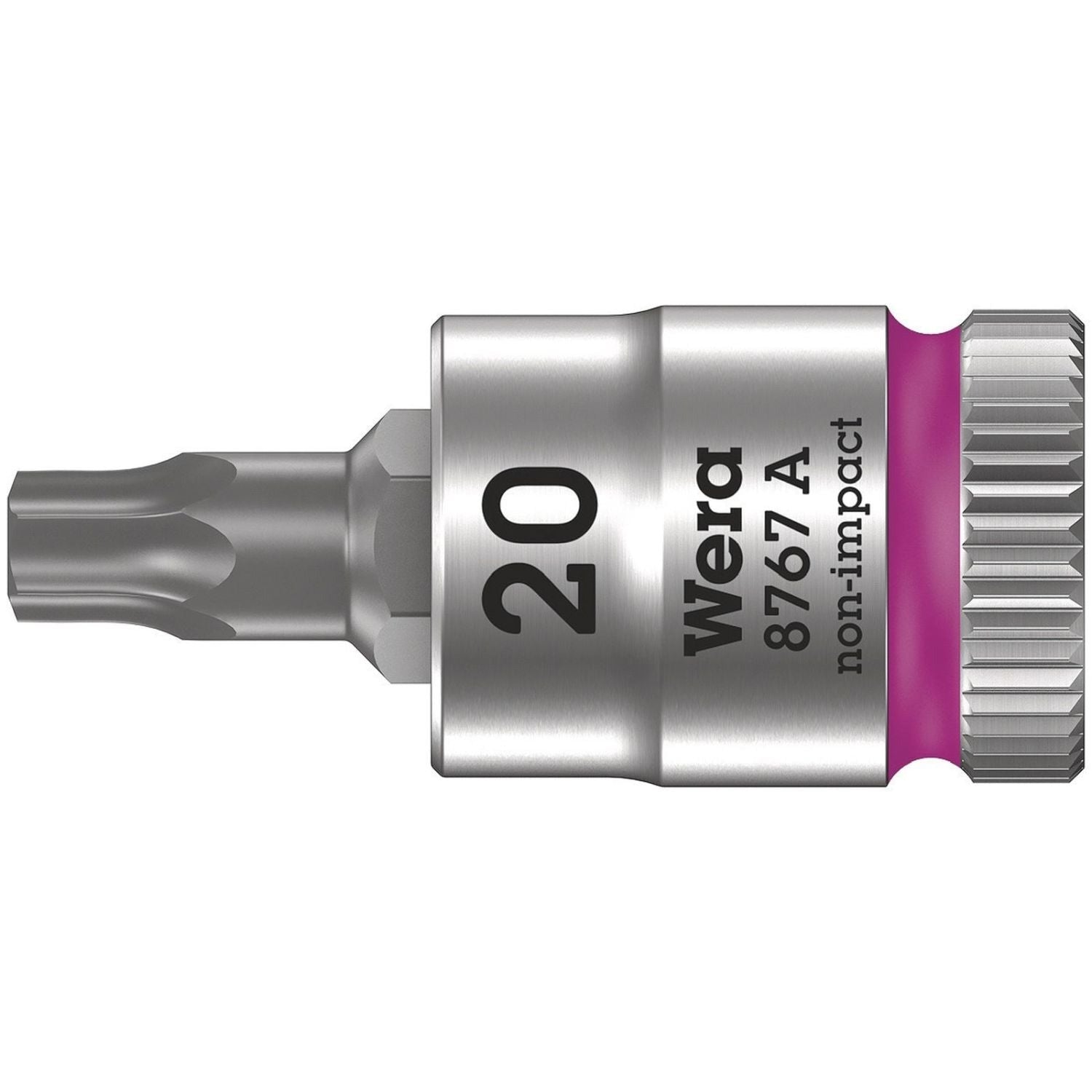 Wera 8767 A Torx Zyklop Bit Socket, 1/4-in. Drive, Torx 20x28-mm.